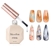 MelodySusie Clear Blooming Gel marble swirl for elegant nails