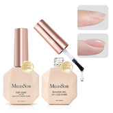 MelodySusie clear builder gel bottle for durable nail extensions at home.