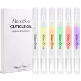 MelodySusie cuticle oil pen set in action moisturizing dry cuticles