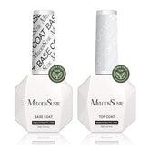MelodySusie HEMA-free base coat bottle applies smooth adhesion for nails