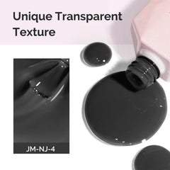 Triple-layer on nail shows opaque transformation with MelodySusie Jeweliver jelly gel.
