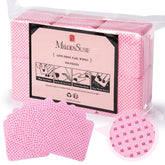 MelodySusie lint-free nail wipes, pink, 600pcs, ideal for quick nail polish removal.