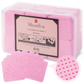 MelodySusie lint-free nail wipes closeup showing soft non woven texture for polish removal