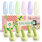 MelodySusie macarons pastel gel polish set swatches for a fresh spring manicure