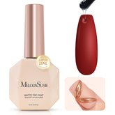 MelodySusie matte top coat bottle-pour provides a chrome-proof seal for crisp chrome powder details.