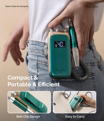 MelodySusie MB450C belt clip for easy transport during on-site nail sessions