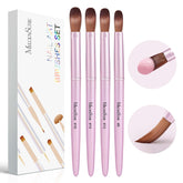MelodySusie nail brush set in compact storage for easy DIY home use.