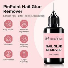 MelodySusie Nail Glue Remover ready for precise application.