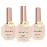 MelodySusie No Wipe Glossy Top Coat bottle showing a durable high-gloss finish