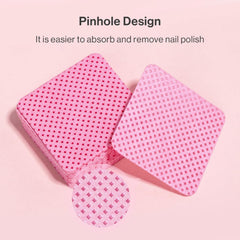 Soft pink MelodySusie nail wipes, non-woven texture for gentle touch.