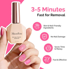 MelodySusie remover kit with silver cuticle-pusher for precise prep