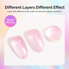 MelodySusie Shimmer Pearl Pink Gel Polish brush shows smooth even coverage