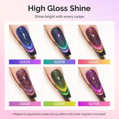 MelodySusie silver glitter holographic polish adds depth to nail designs