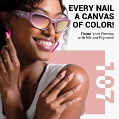 MelodySusie gel polish brush applying color for a salon-quality home manicure.