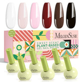MelodySusie white gel polish with tilt bottle for precise application