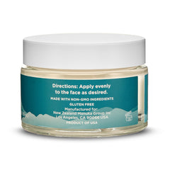 Melora moisturizing cream jar close-up highlighting natural Manuka honey ingredients.