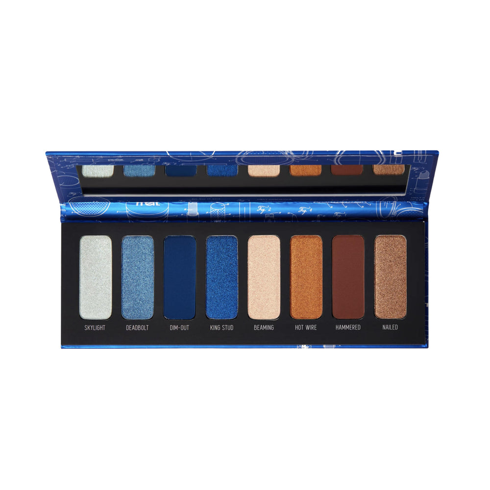 Melt Blueprint Palette cover: blue and bronze shades for bold eye looks.