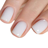 MEMEDA Milky White Nude gel polish bottle close-up for chic manicure