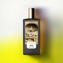 Memo Paris Odeon packaging and bottle on a shelf evoke luxury gifting.