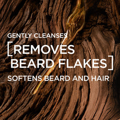 MEN EXPERT Barber Club Wash with Cedarwood softens hair after shower.