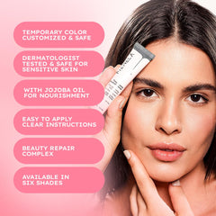 Menela Eyebrow Tint Kit mixing glass ensures accurate shade mixing.