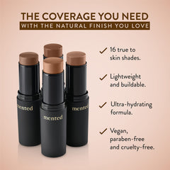 Mented Cosmetics stick foundation used as concealer for under eye brightening