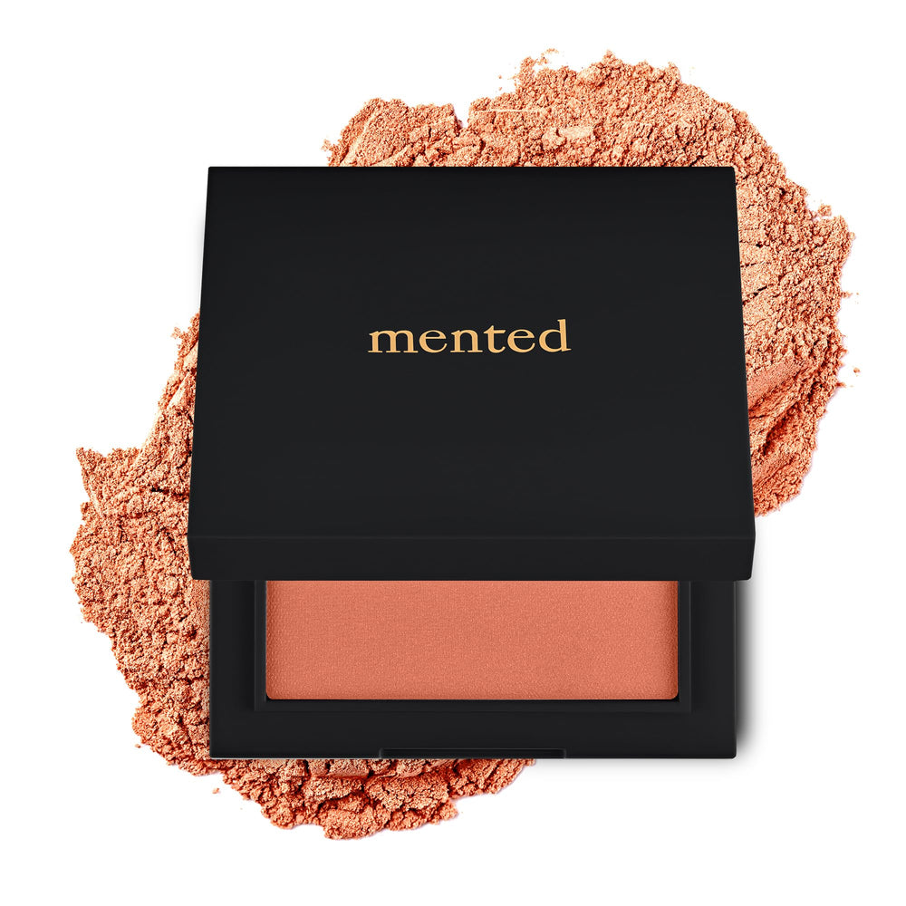 Mented Peach for the Stars blush palette front shows inclusive shade range for all skin tones.
