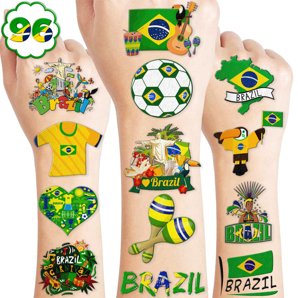 MeoIsDaBest Brazil tattoo sheets for effortless party planning and styling.