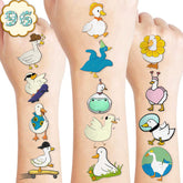 MeoIsDaBest duck pre-cut tattoos eight sheets for party favors and decorating