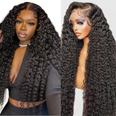 Mepurer deep wave wig 13x6 front view for versatile parting and styling with natural look.
