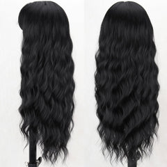 MERISIHAIR synthetic heat-resistant wig 26in supports temperature styling.