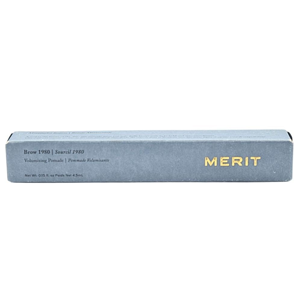 MERIT Brow 1980 applicator close-up with precise coating for natural brows