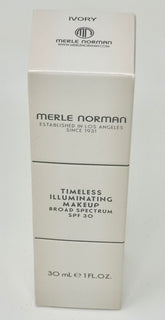 Merle Norman Timeless Illuminating Makeup Ivory swirl-application demonstrates easy layering for fuller coverage.