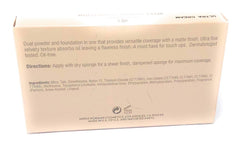 Merle Norman Ultra Powder Foundation Cream wet-dry usage demonstrates buildable coverage