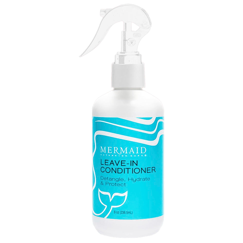 Mermaid Extension Care leave-in conditioner bottle for all-day moisture and smoothness.