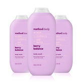 Method Berry Balance bottle on sink for refreshing cleanse.