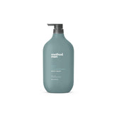 Method Body Wash Sea and Surf bottle for quick-lather cleansing.