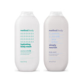 Method body wash Hydrating Coconut Milk bottle pour promotes daily hydration.