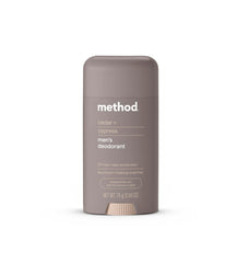 Method Cedar and Cypress deodorant packshot shows a woody outdoors scent for daily freshness.