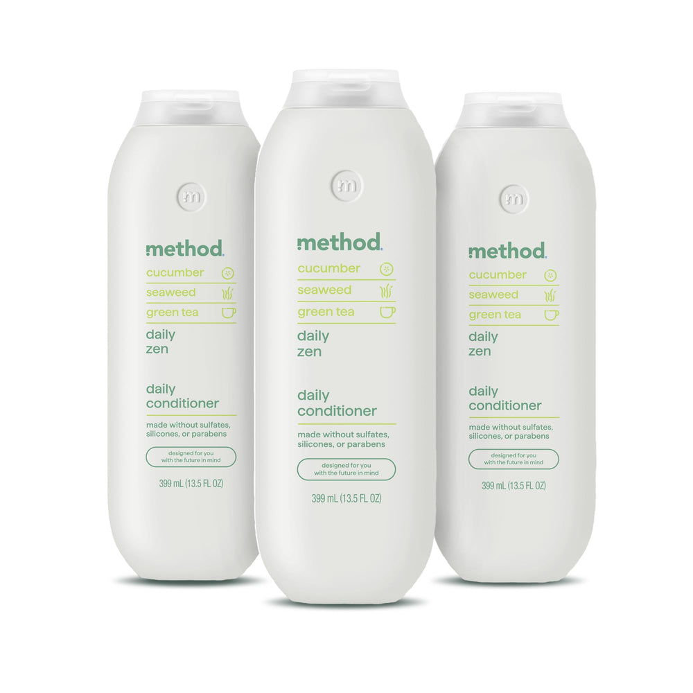 Method Everyday Conditioner bottle front showing the daily zen formula for hair care