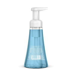 Close-up of Method foaming pump bottle highlighting easy dispensing and gentle formula.