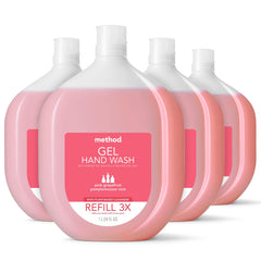 Method Gel Hand Soap Refill 34oz front view, ready for reuse