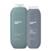 Method Sea and Surf gift set, front view, featuring 2-in-1 shampoo and body wash for daily refresh