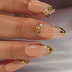Meticula glossy full-cover press-on nails deliver quick, flawless manicure.