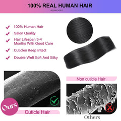 MEYOFUN clip-in extensions clips with soft rubber coating for scalp comfort.