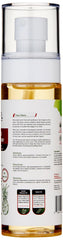 Close-up of ingredients on MFL vegan spray highlighting biotin and almond oil.