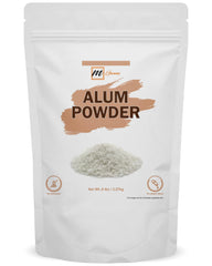 mGanna alum powder packaging in a resealable pouch preserves freshness.
