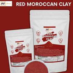 mGanna Moroccan Red Clay face mask image suggests gentle cleansing and pore refining.