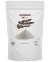 mganna pumice powder packaging jar showing pure exfoliant for cosmetics