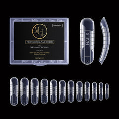 MGART Dual Nail Forms offer universal square extension for precise gel nail shaping.